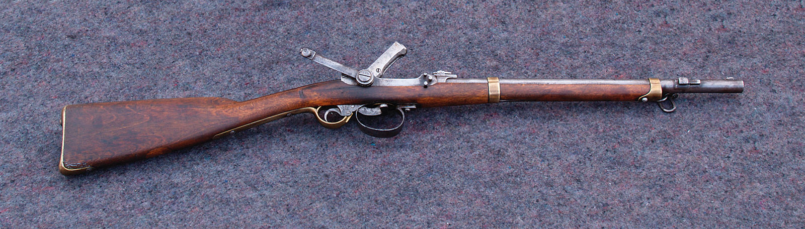 Artillerikarabin M/1862/66 bygget om etter Lunds system