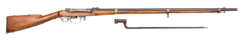 Langt Lundsgevær Modell 1860/67 med døllebajonett.